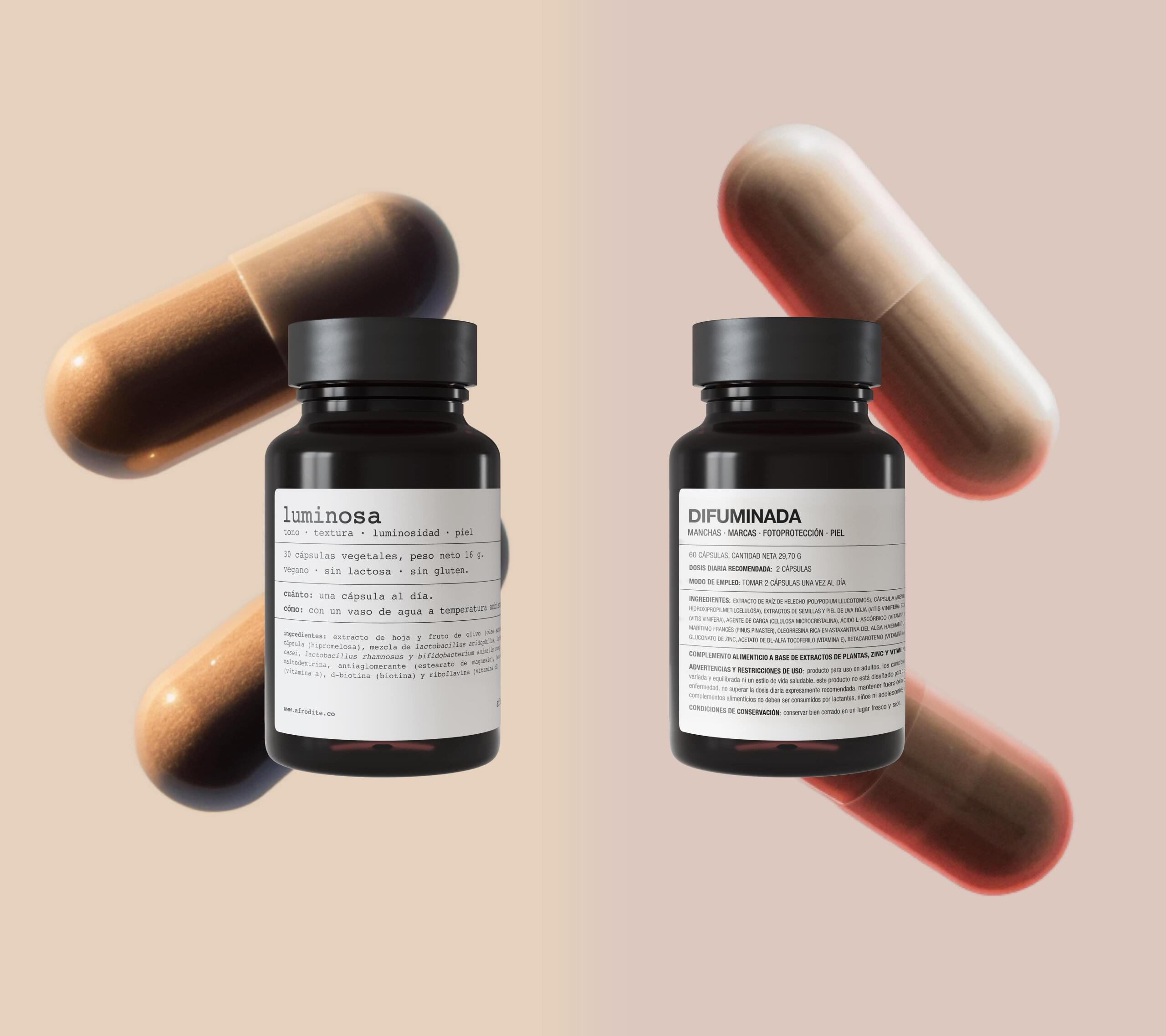 afrodite: cápsulas luminosa