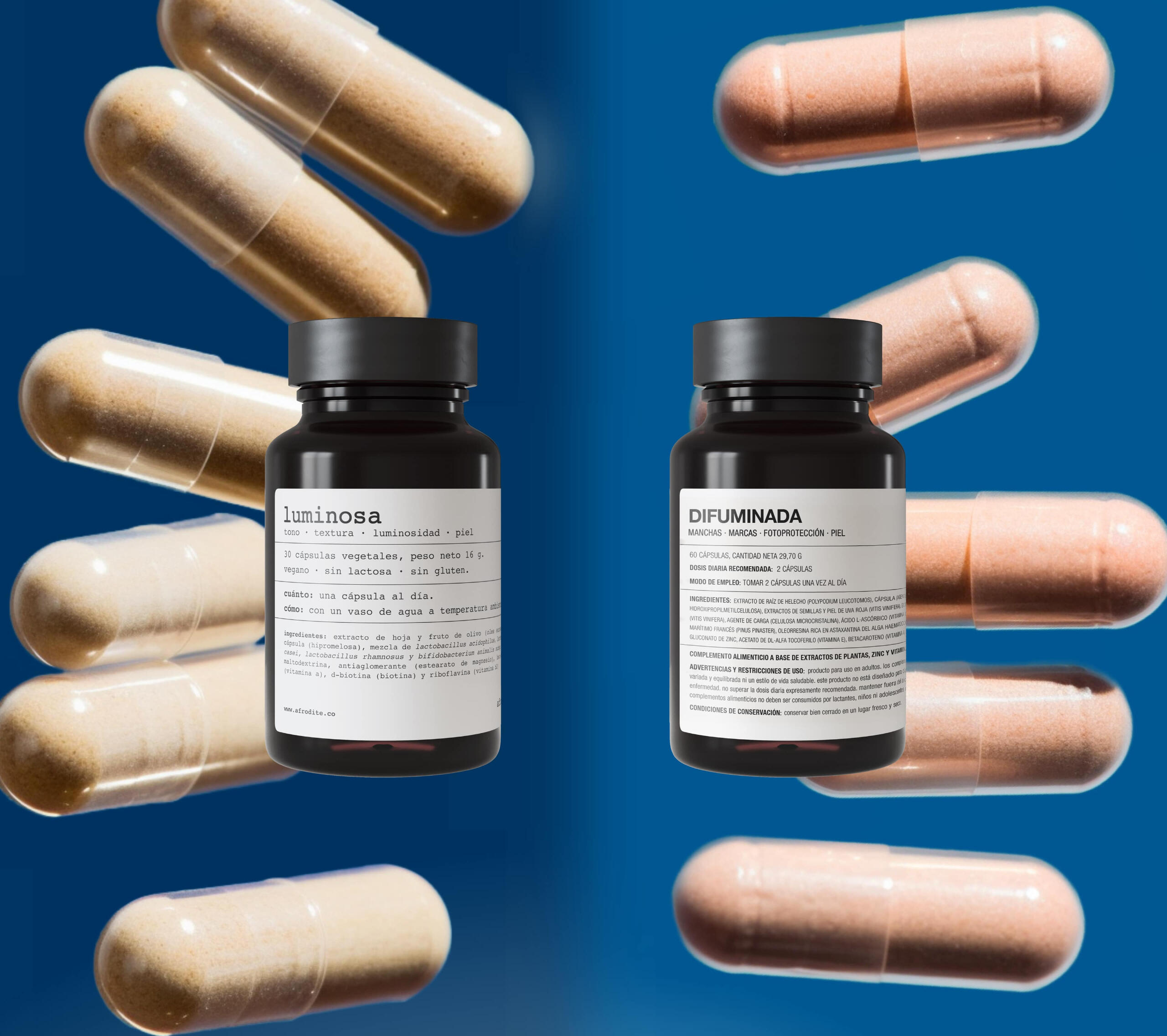 afrodite: cápsulas luminosa